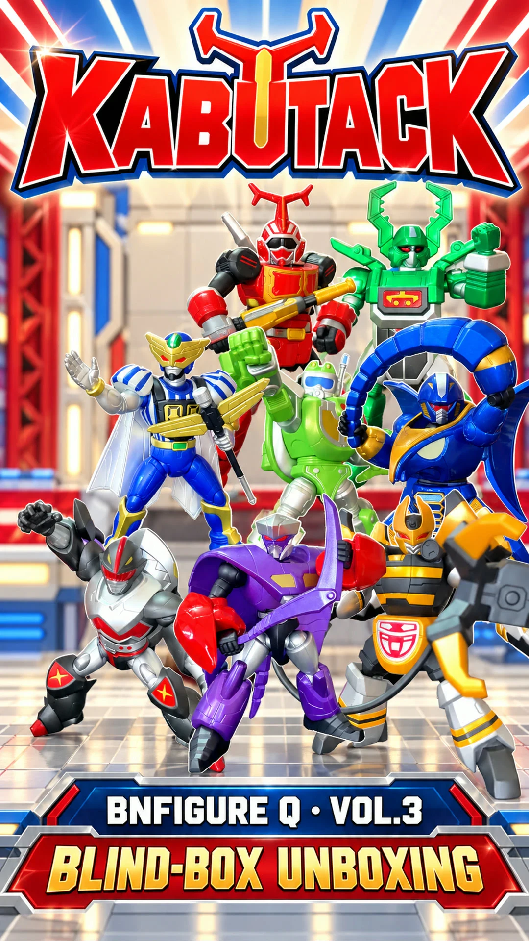 BNFIGURE Q B-Robo Kabutack Vol.3 – Bộ 8 hộp blind box — Ảnh 1