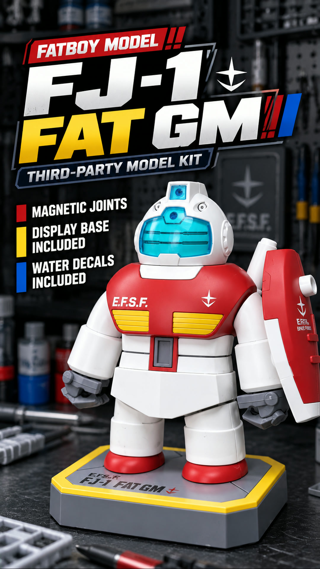 FatBoy Model FJ-1 Fat GM Magnetic Chibi Model Kit